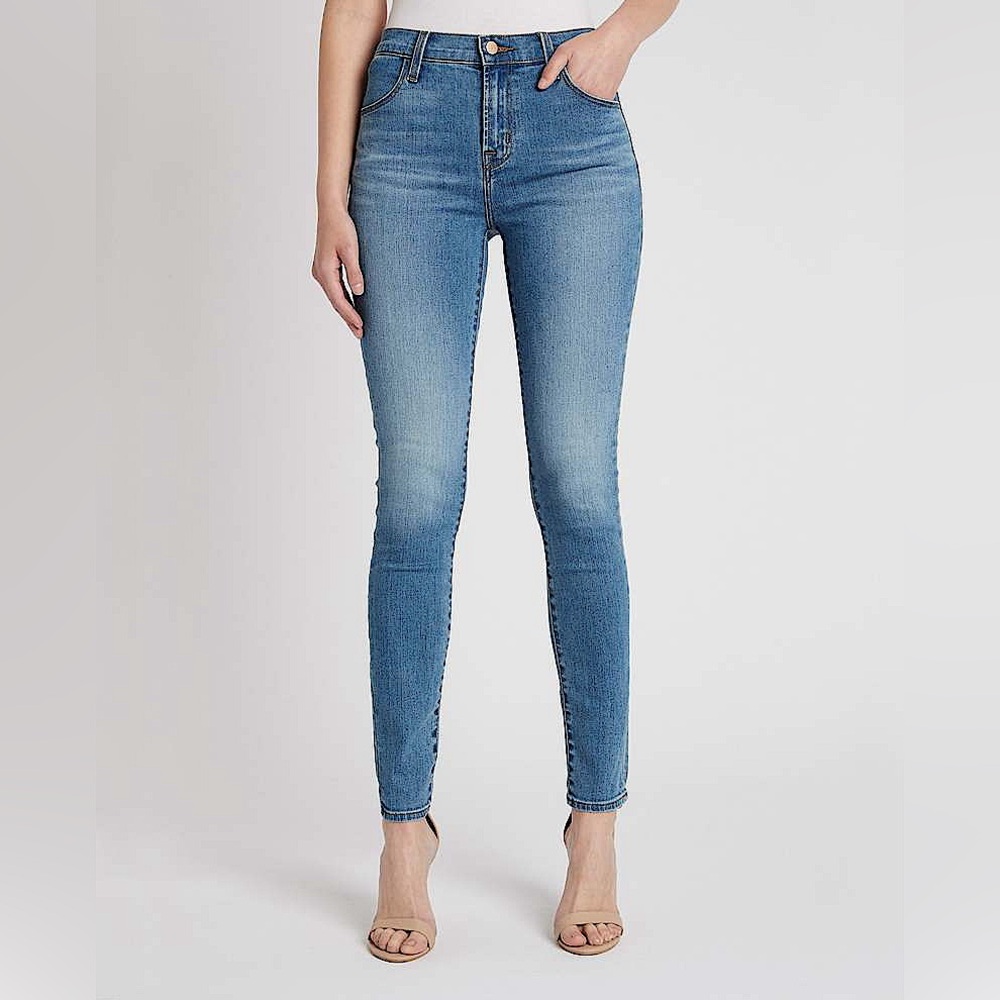 EUC J Brand Maria 27 High Rise Stretch Skinny Denim Jeans Uncharted Faded Wash